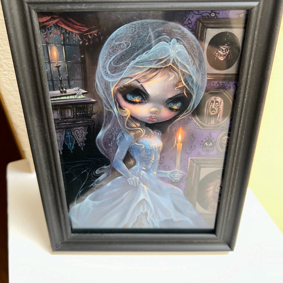 Haunted Mansion “The Bride Reborn” Framed Postcard - Picture 2 of 3